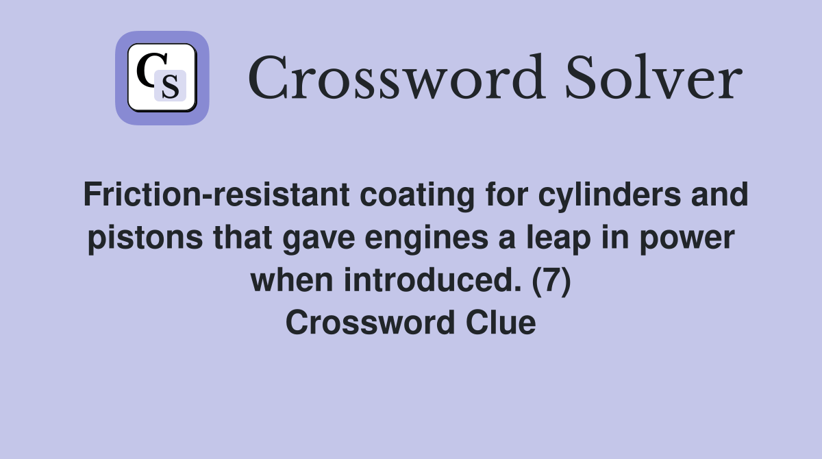 Friction-resistant coating for cylinders and pistons that gave engines